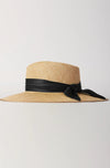 Dilara Latrous Bilbao Straw Hat Black Silk Band Timeless Martha's Vineyard 