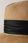 Dilara Latrous Bilbao Straw Hat Black Silk Band Timeless Martha's Vineyard