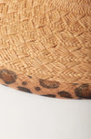 Bilbao Straw Hat - Leopard Trim