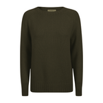 Purotatto Cashmere Crewneck Sweater - Olive Timeless Martha's Vineyard 