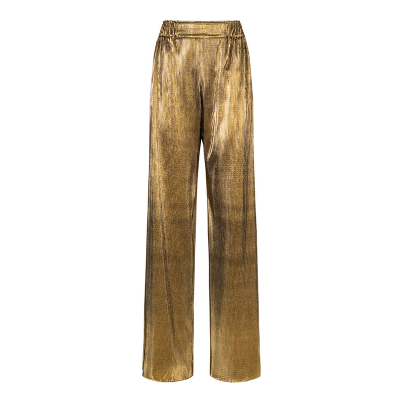 Natan Lightweight Gold Wide Leg Pant 