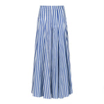 Lavi Full Length Wide Leg Blue + White Stripe Pant Timeless Martha's Vineyard 