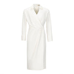 Natan Ando Ivory Structured Jersey Midi Dress Timeless Martha's Vineyard 