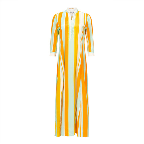 Le Sarte Pettegole Colorful Striped Maxi Dress