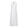 Purotatto White Sleeveless Linen Maxi Shirt Dress Timeless Martha's Vineyard 