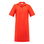 Rosso35 Orange Short Sleeve Shirt Dress Timeless Martha's Vineyard 