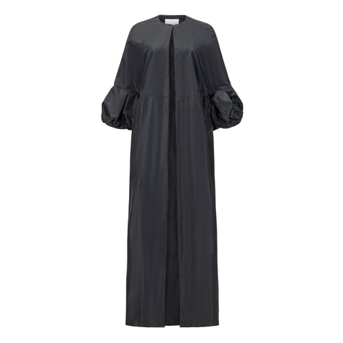 Margareth & Moi Black Couture Full Length Coat Timeless Martha's Vineyard 