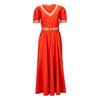 Purotatto Belted Summer Dress - Persimmon Timeless Martha's Vineyard