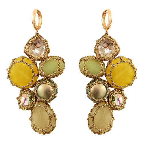 Boks & Baum Citrine Bulle Drop Gemstone Earrings Timeless Martha's Vineyard 