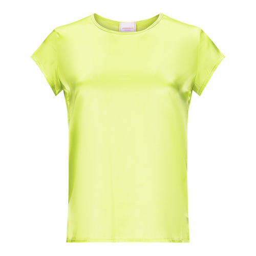 Anna Maria Paletti Lime Green Silk Charmeuse Blouse Timeless Martha's Vineyard 