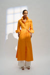 Natan Alma Orange Belted Maxi Shirt Dress Timeless Martha's Vineyard 