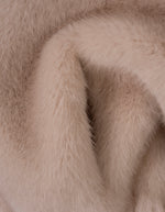 Valentini 1972 Frost Nude Beige Faux Fur Bomber Jacket Timeless Martha's Vineyard 