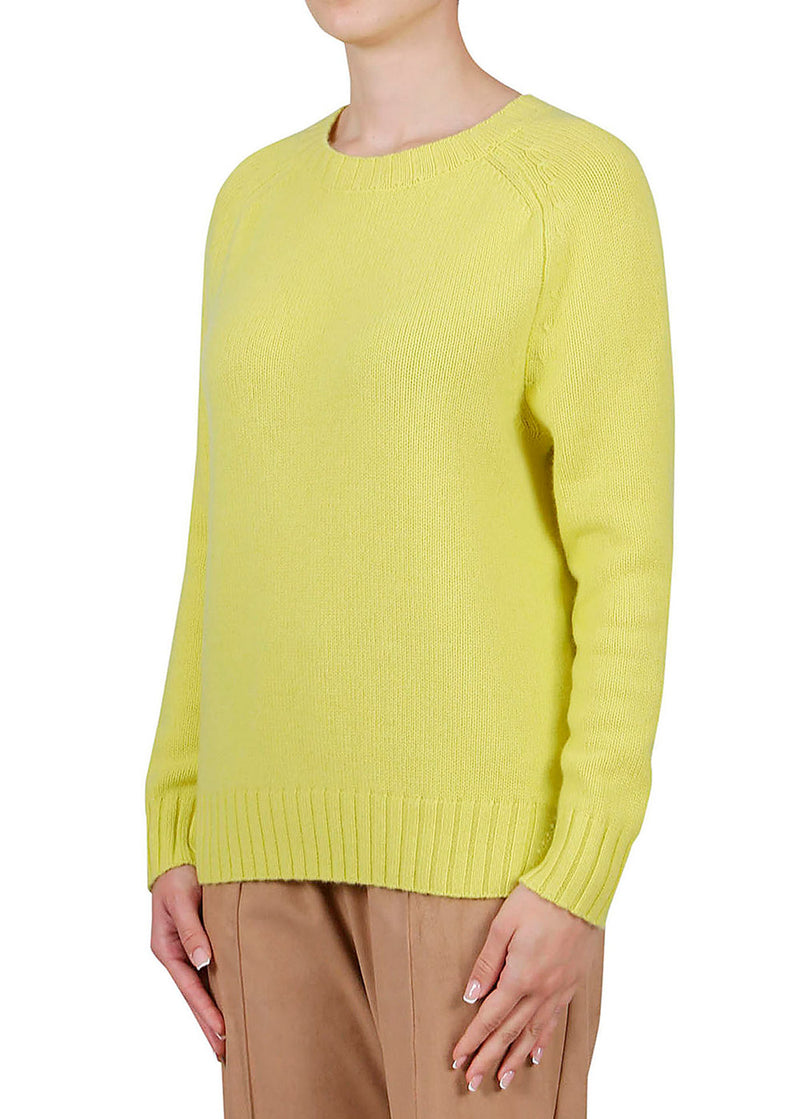 Cashmere Crewneck Sweater - Limoncello