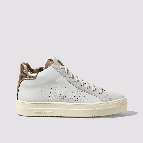 P448 Thea Mid Millenium Gold Sneaker Timeless Martha's Vineyard 