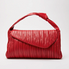 Biagini Softissima Ruched Red Leather Bag Timeless Martha's Vineyard 