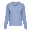 Purotatto Cashmere V-Neck - Sky Blue Timeless Martha's Vineyard