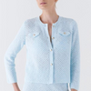 Olanda Knit Cotton Cardigan - Light Blue