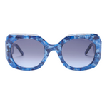 Round Acetate Sunglasses - Denim Blue