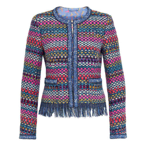 Maison Common Signature Multicolor Tweed Jacket Timeless Martha's Vineyard 