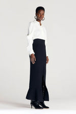 Palmer / / Harding Fluted Cotton + Cashmere Skirt Timeless Martha's Vineyard  