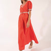 Purotatto Belted Summer Dress - Persimmon Timeless Martha's Vineyard